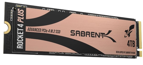 Sabrent Rocket 4 Plus NVMe 40 Gen4 PCIe M2 4TB SSD
