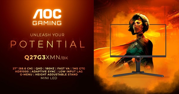 AOC GAMING Q27G3XMNBK Monitor