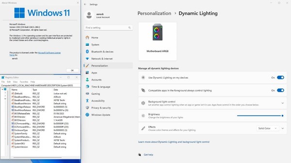 ASRock Mainboards Microsoft Dynamic Lighting