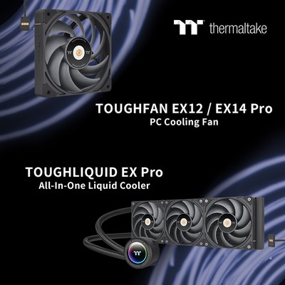 Thermaltake Toughliquid EX Pro AIO and EX1214 Pro Fan at CES 2024
