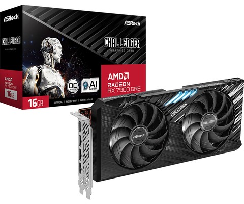 ASRock AMD Radeon RX 7900 GRE Challenger 16GB OC Graphics Card