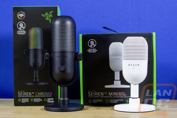 Razer Seiren v3 Chroma and Mini