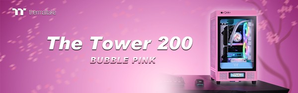 Thermaltake The Tower 200 Bubble Pink Chassis