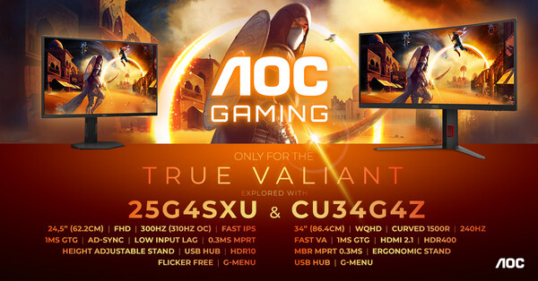 AOC Gaming CU34G4Z und 25G4SXU