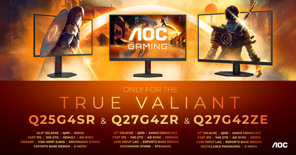 AOC Gaming Q25G4SR Q27G4ZR Q27G42ZE