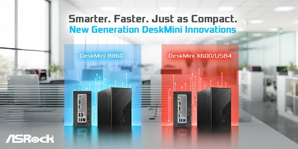 ASRock DeskMini B860 and DeskMini X600USB4