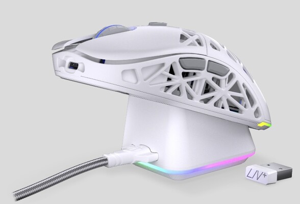 Endorfy LIV Plus Wireless Onyx White Mouse