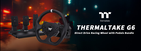 Thermaltake G6 Racing Wheel and Pedals Bundle