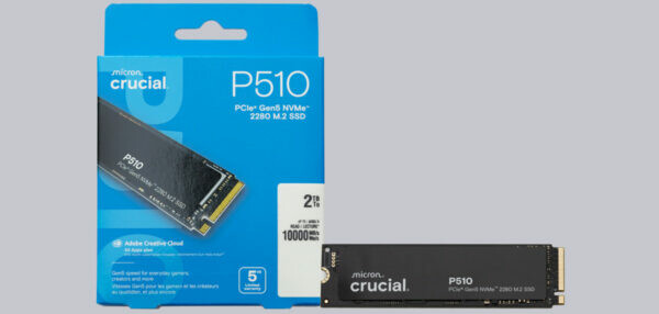 Crucial P510 2TB M2 PCIe 50 NVMe SSD