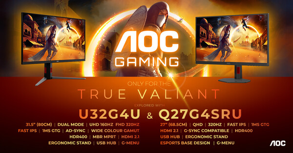 AOC Agon Q27G4SRU und U32G4U