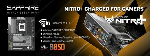Sapphire Nitro B850A Wifi 7