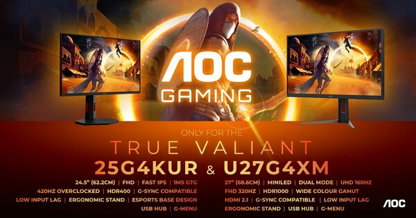 AOC Gaming U27G4XM und AOC Gaming 25G4KUR Monitor