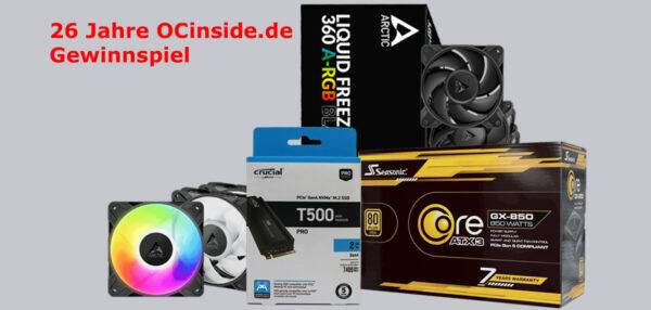 OCinsidede 26 Jahre Gewinnspiel