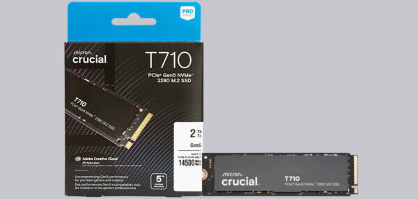 Crucial T710 2TB M2 PCIe 50 NVMe SSD