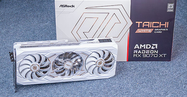 ASRock Radeon RX 9070 XT Taichi White OC