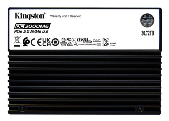 Kingston 3072 TB Gen5 U2 NVMe SSD