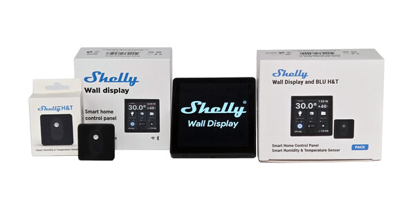 Shelly Wall Display und Shelly BLU HT